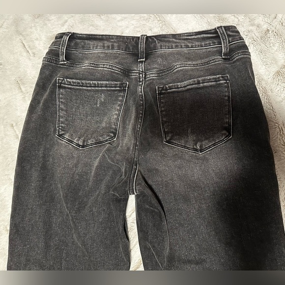 Flying Monkey Black High Rise Straight Leg Ripped Distressed Jeans - Picture 11 of 15